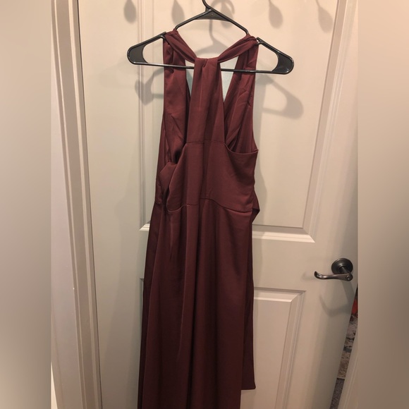 NWT Banana Republic Maroon Halter Dress - Picture 4 of 5